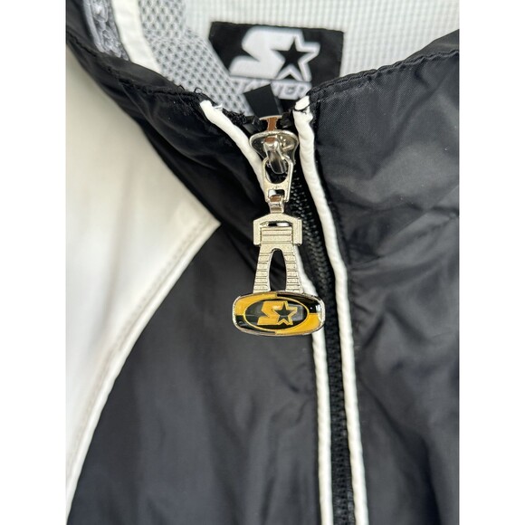 Starter Women's Black & White Windbreaker Jacket MEDIUM - Picture 3 of 10
